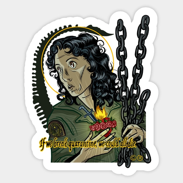 Saint Ripley Sticker by ©®